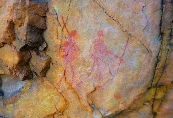 Khoi San rock art in the study site