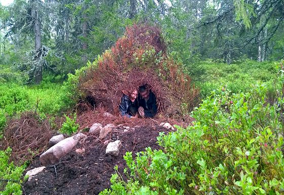 A winter den